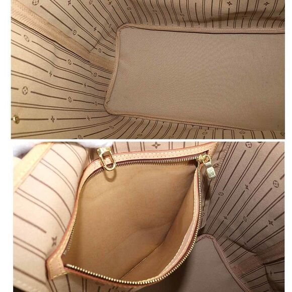 Louis Vuitton Monogram Neverfull GM Tote Bag Brown Gold Hardware - Picture 7 of 8